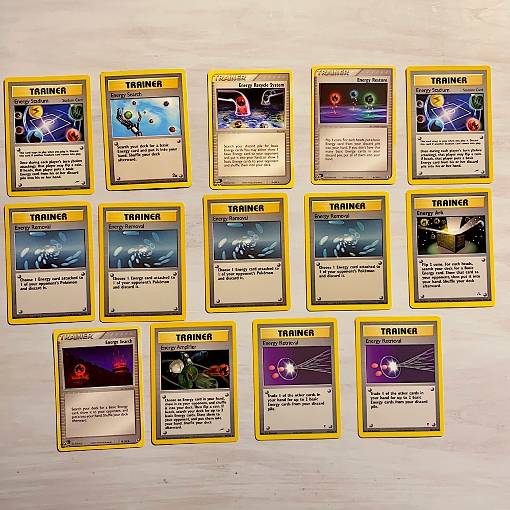 Pokémon Trainer “Energy” Cards - Set of 14